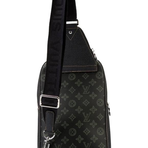 Louis Vuitton Danube LV Monogram Black and Green Sling Bag - Picture 4 of 7